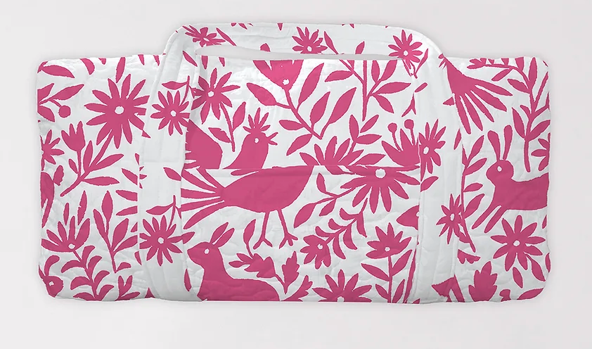 Piper Otomi in Pink Quilted Duffle Bag