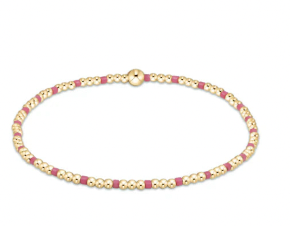 Hope Sincerity Pattern 2mm Bead Bracelet