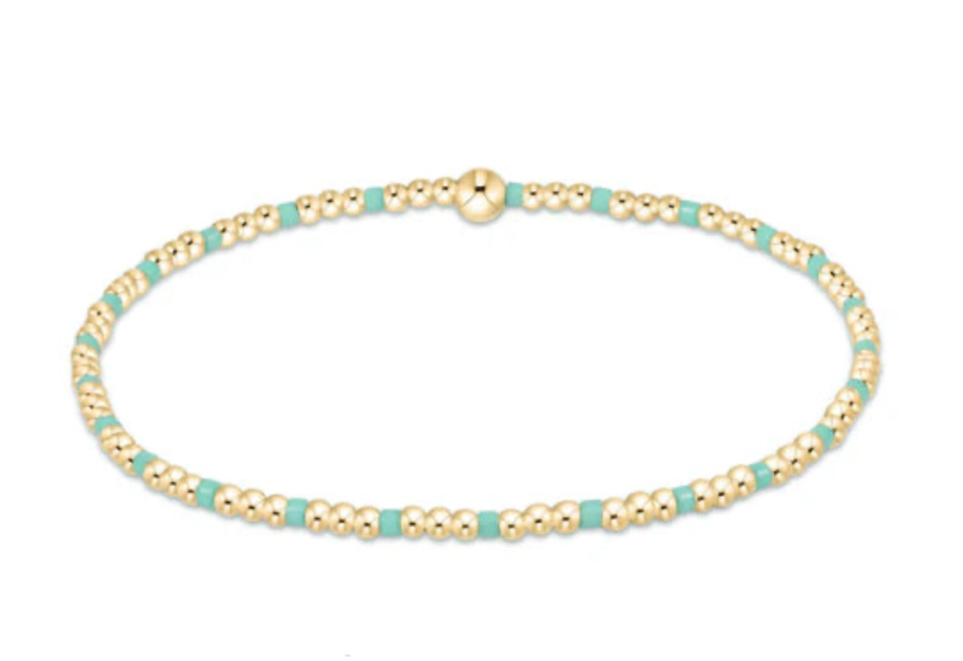 Hope Sincerity Pattern 2mm Bead Bracelet