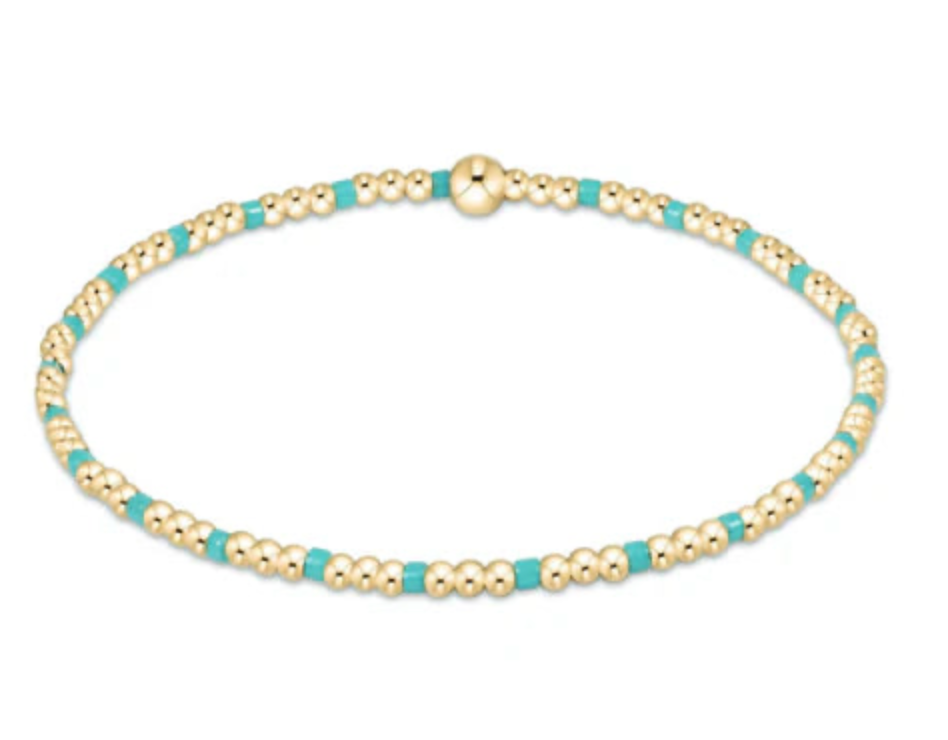 Hope Sincerity Pattern 2mm Bead Bracelet