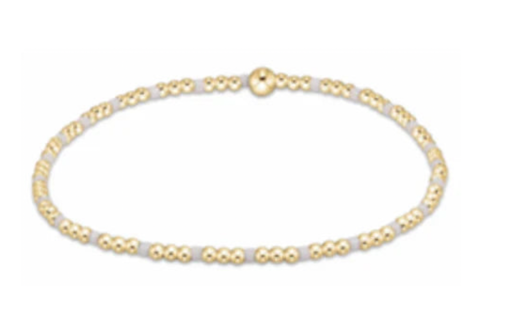 Hope Sincerity Pattern 2mm Bead Bracelet