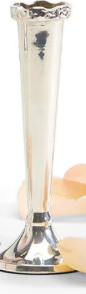 Bagatelles Single Stem Vase - Silver-Plated Brass