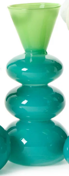 Aqua Verde Glass Vases