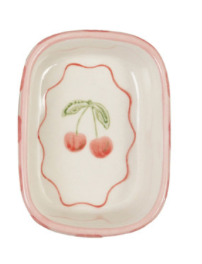 Hand Painted Fruit/Flower Trinket Dishes