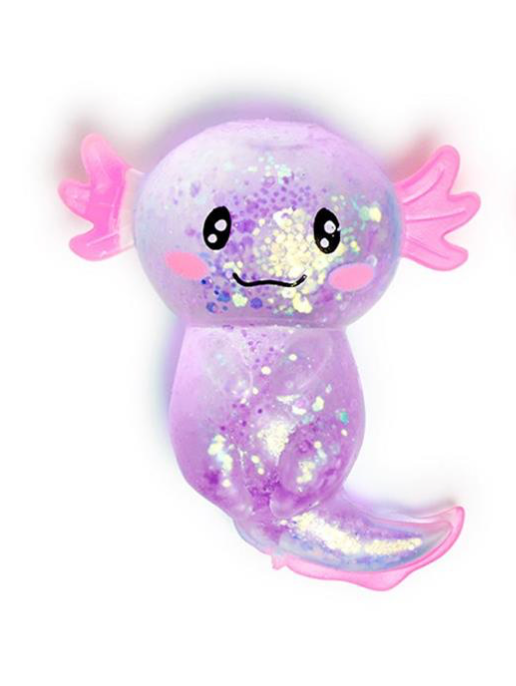 Squishy Glitter Axolotl