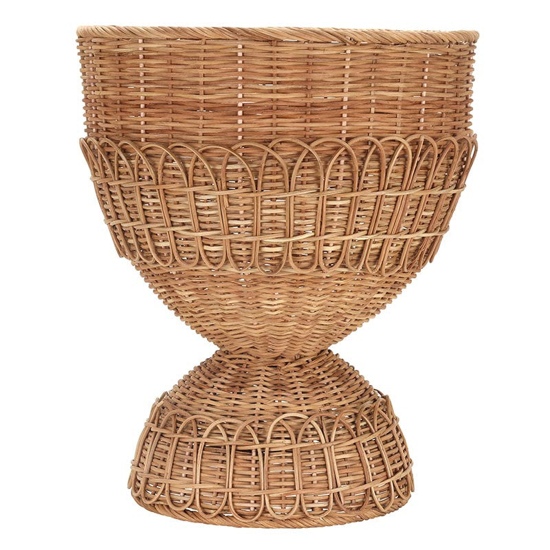 Rattan Pedestal Basket