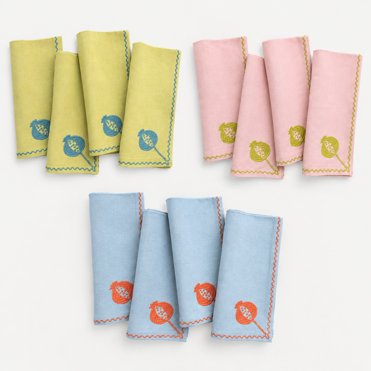 Crewel Cloth Napkin | Set of 4