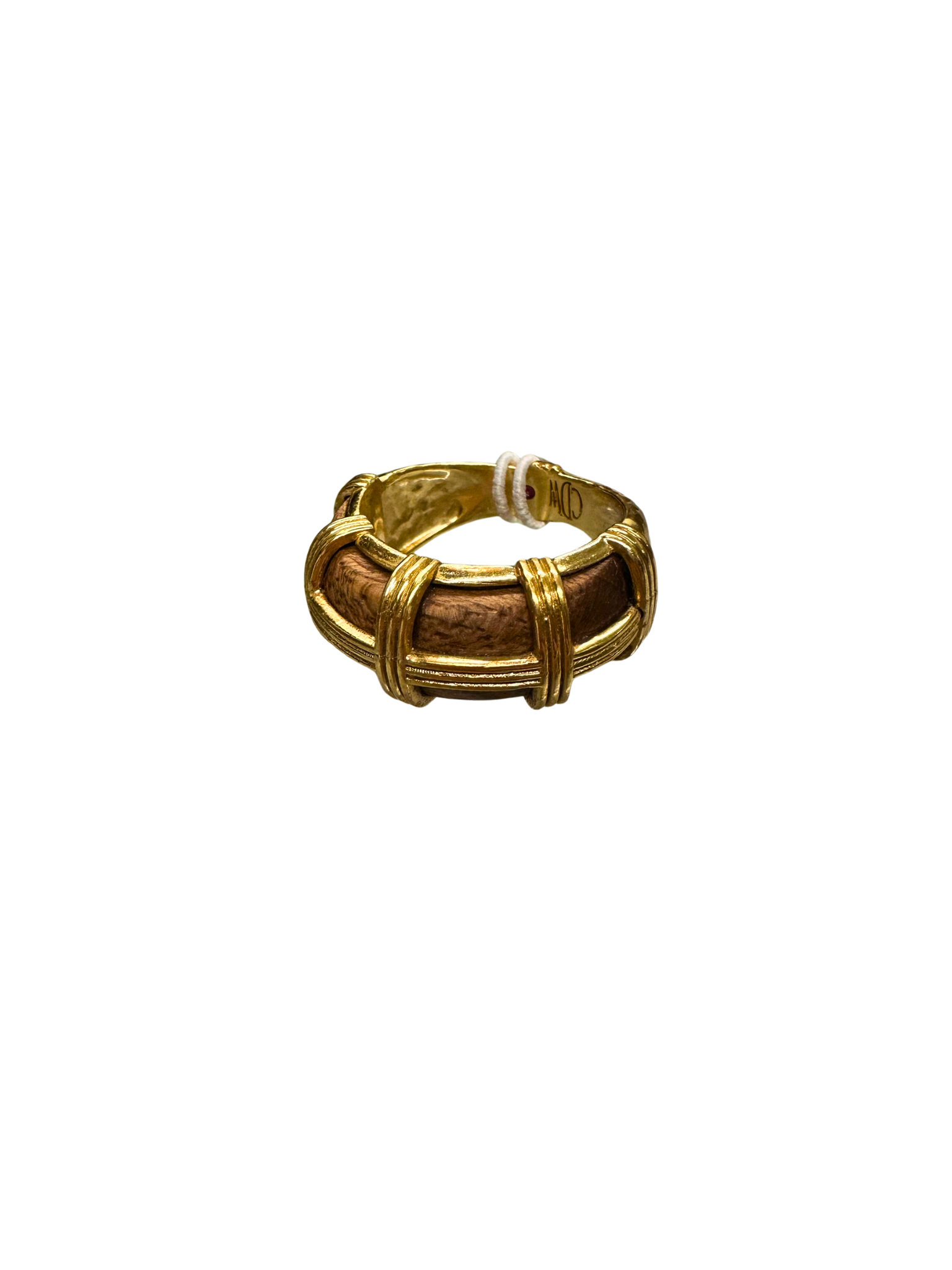 Gaia Caged Ring in Teak
