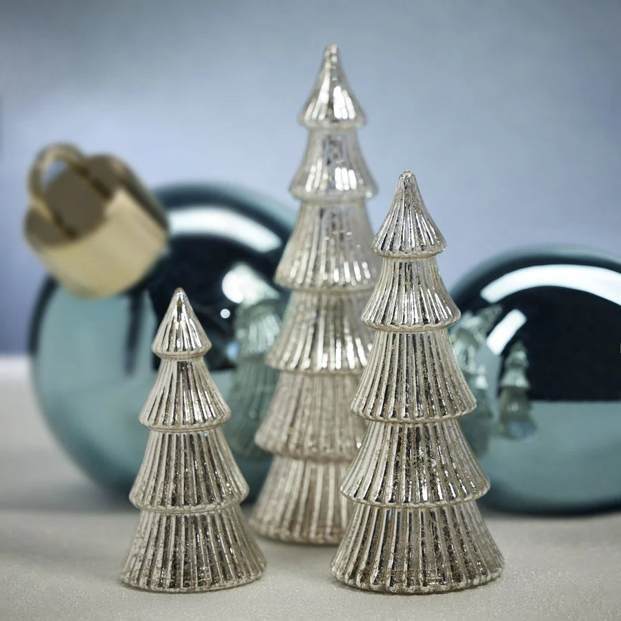 LED Antique Silver Tree