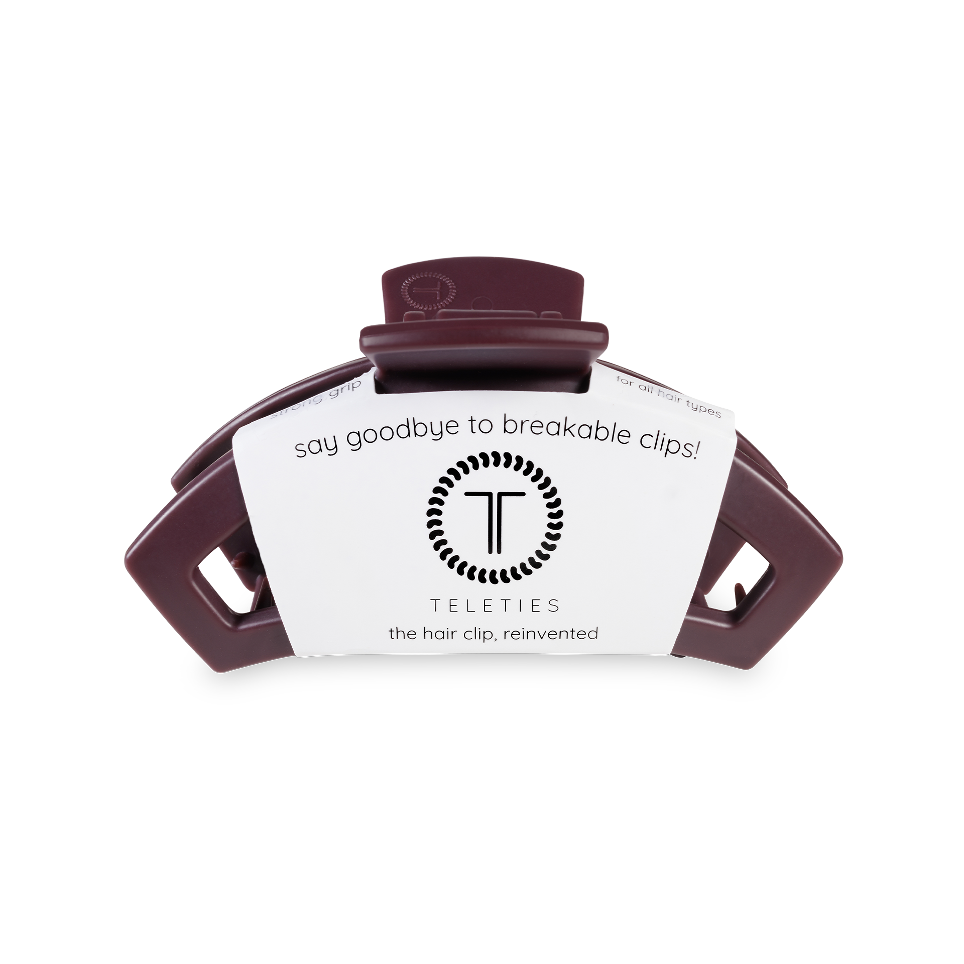 Open Hair Clip | Small | Burgundy Bliss