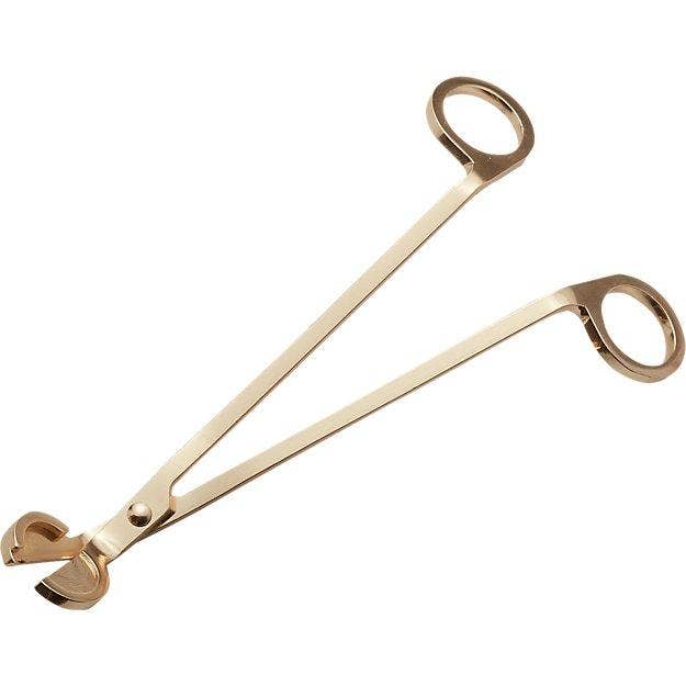 Rogue Paq Candle Accessory Gift Set: Gold Toned Wick Trimmer and Snuffer