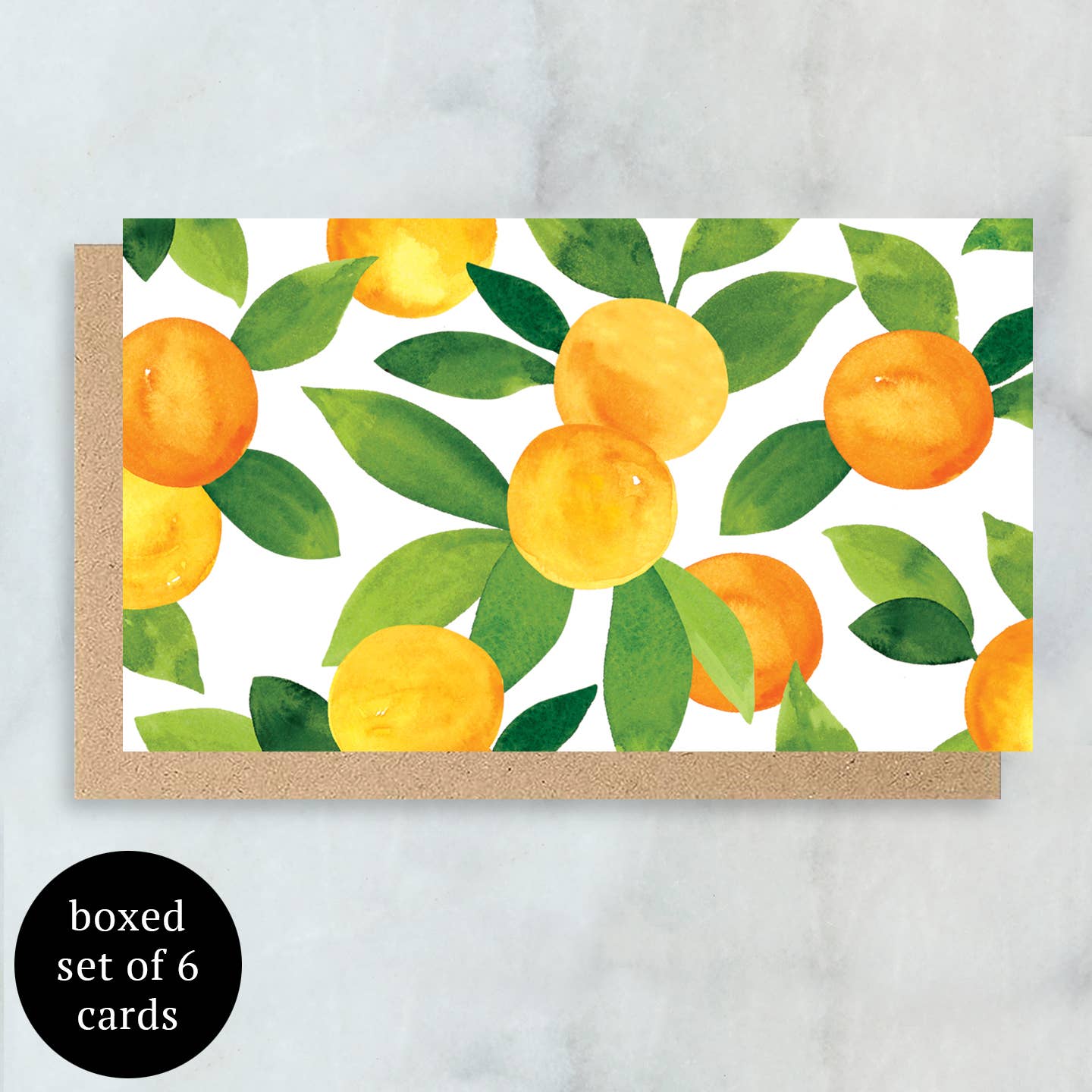 Oranges Mini Cards- Boxed Set of 6 | Blank Everyday