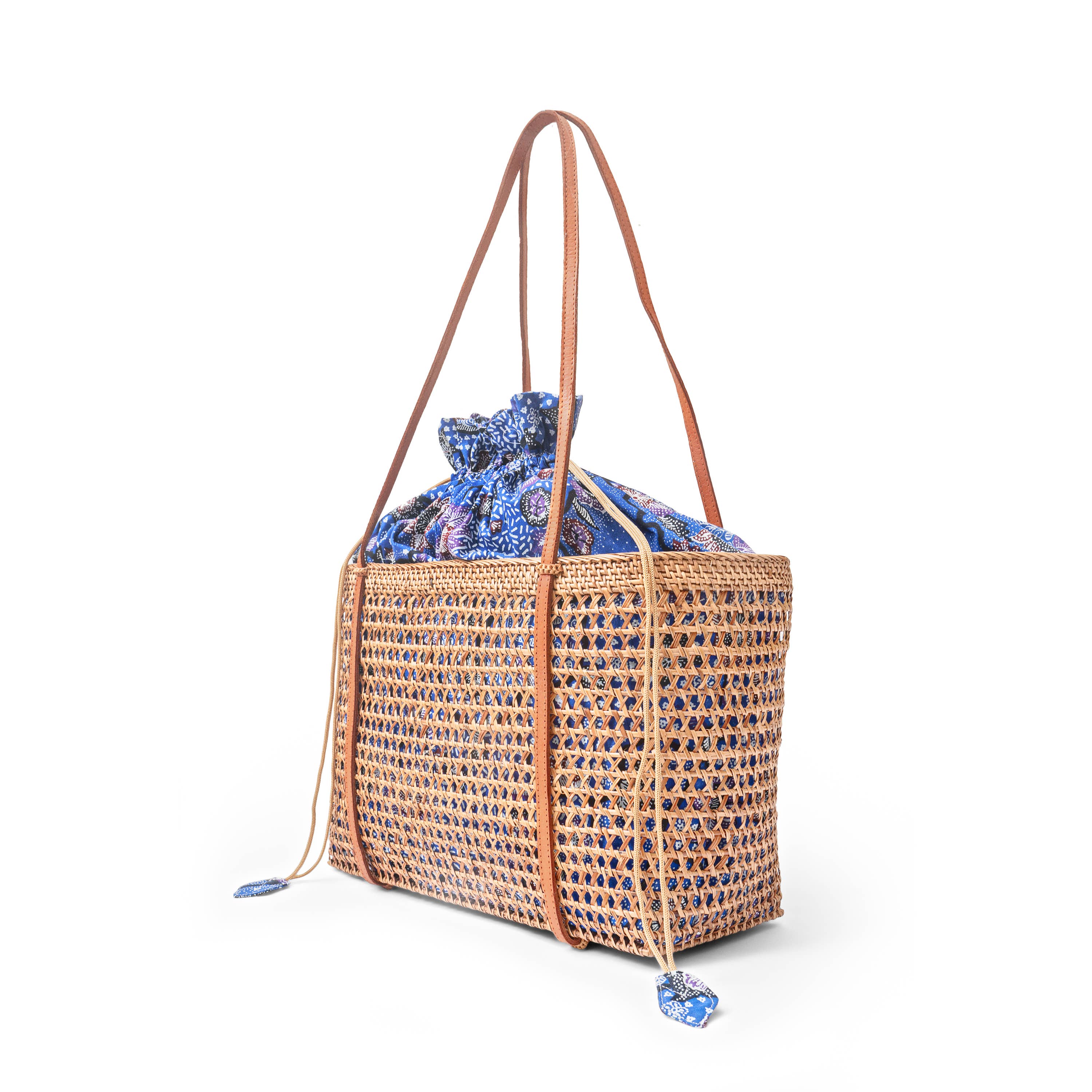 Mesh Rattan Shoulder Bag