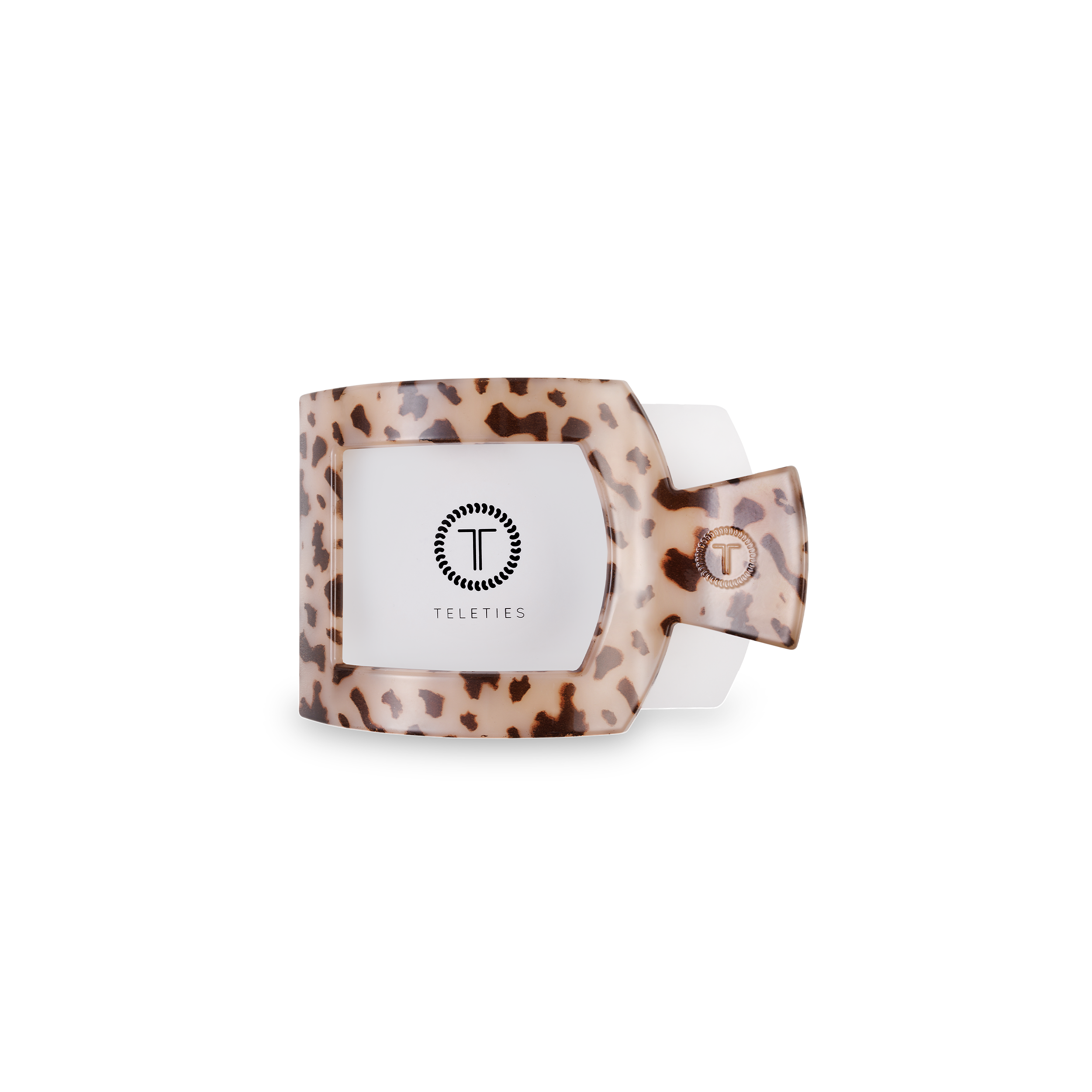 Blonde Tortoise Small Flat Square Hair Clip