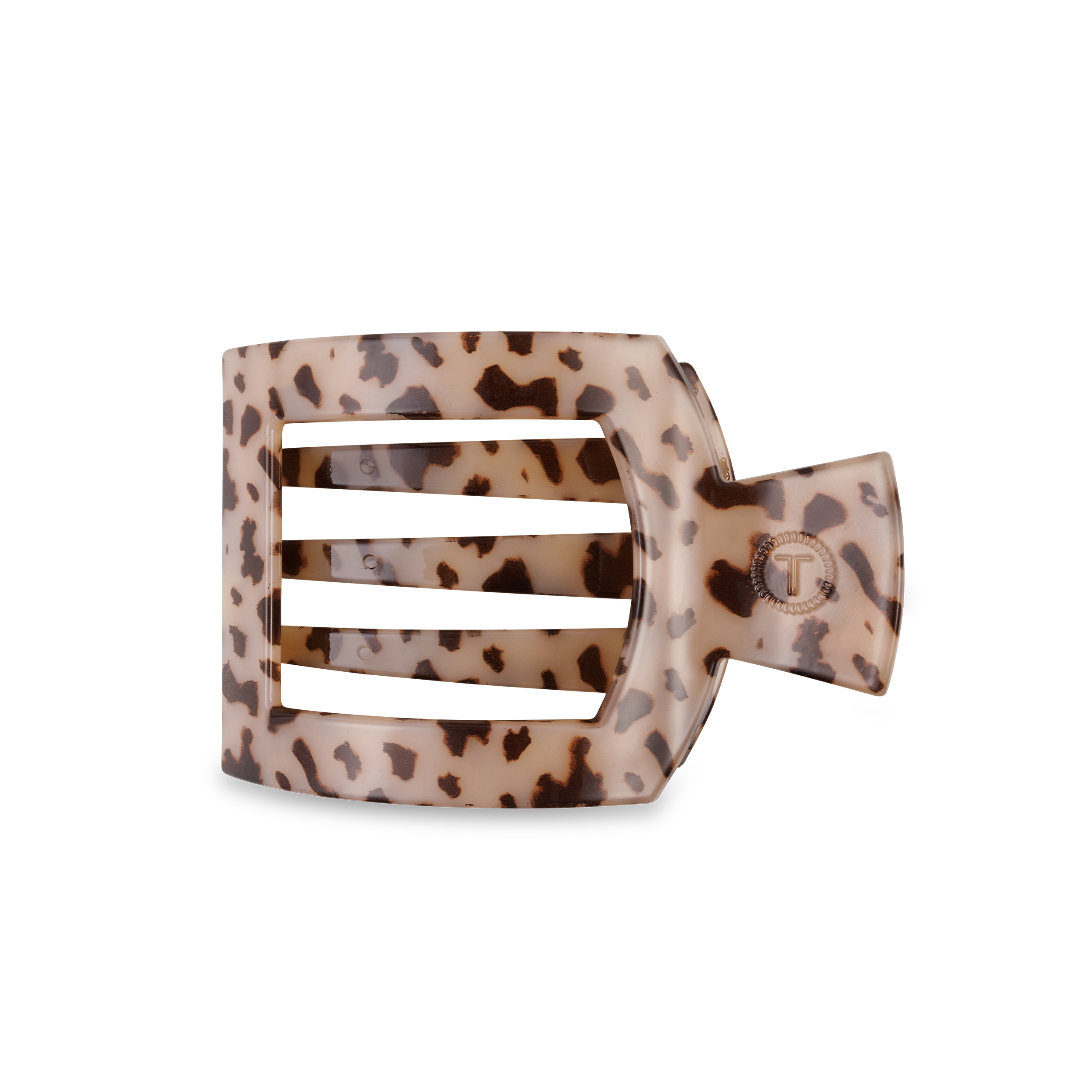 Square Flat Hair Clip | Medium | Blonde Tortoise