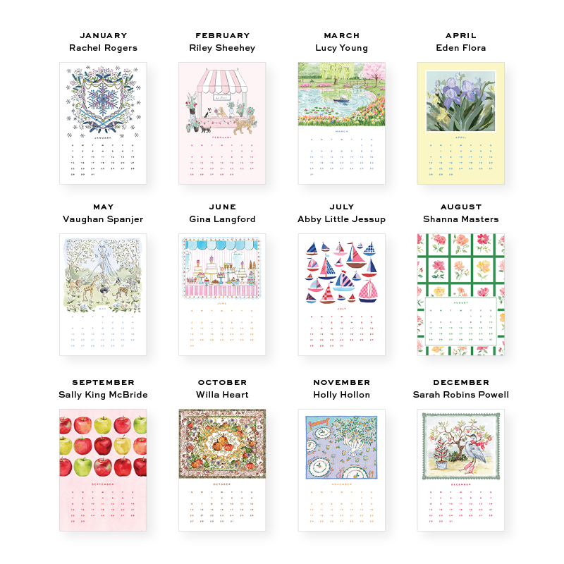 2025 Desktop Calendar with Easel