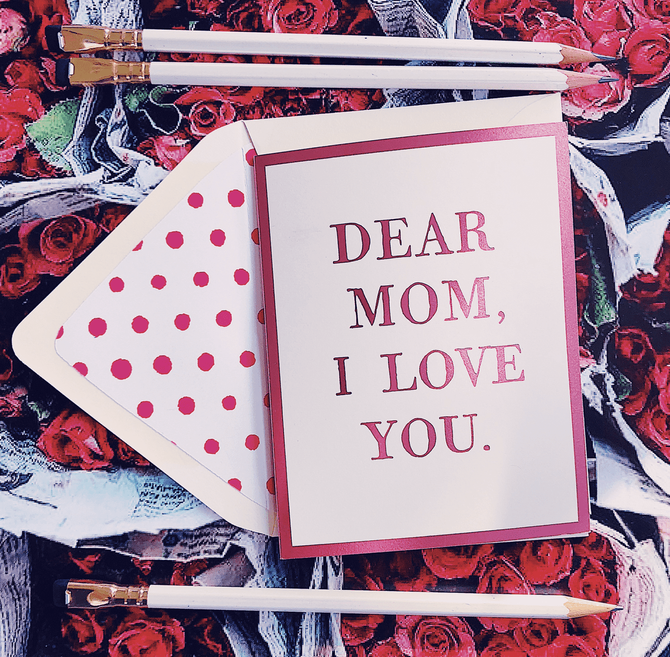 Dear Mom, I Love You Greeting Card,