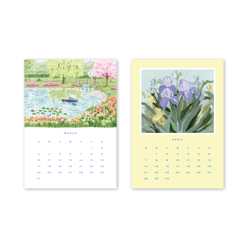 2025 Desktop Calendar with Easel