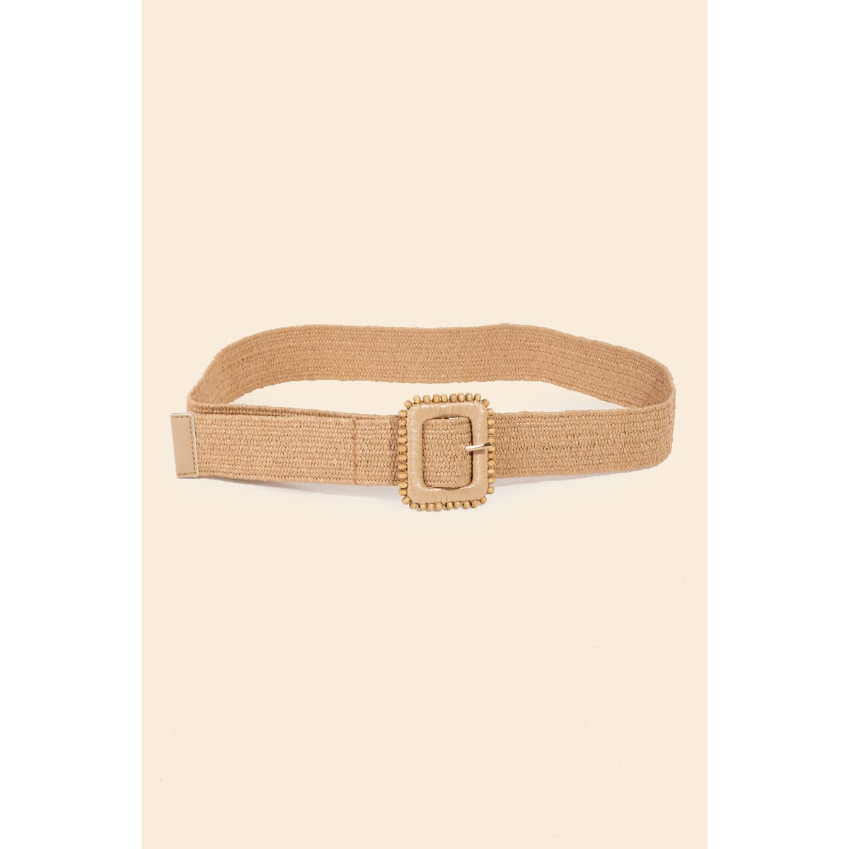 Elastic Braided Square Buckle Belt