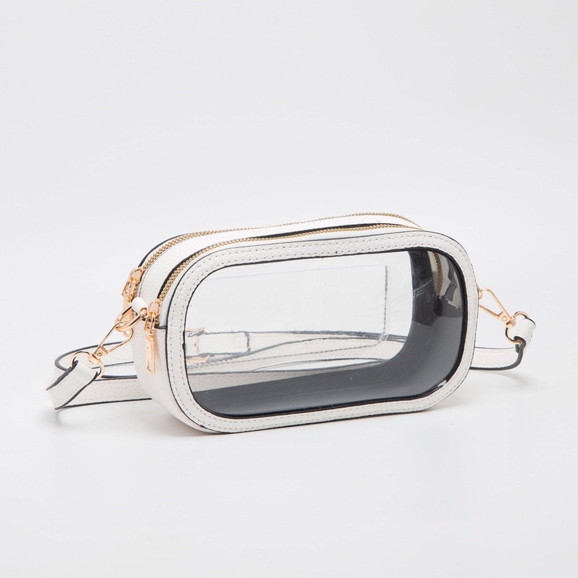 Double Zipper Oval Clear Gameday/Stadium Bag