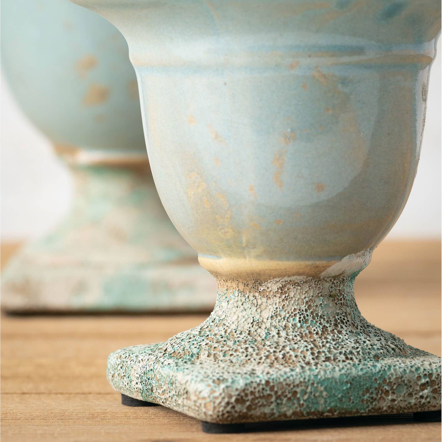 aqua blue plant pot AQUA BLUE URN POT