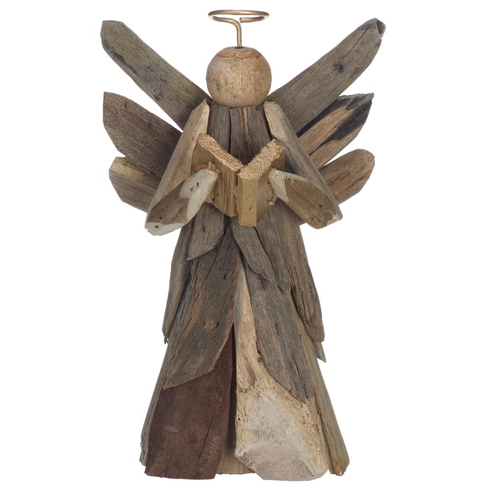 8.5" Driftwood Caroling Angel