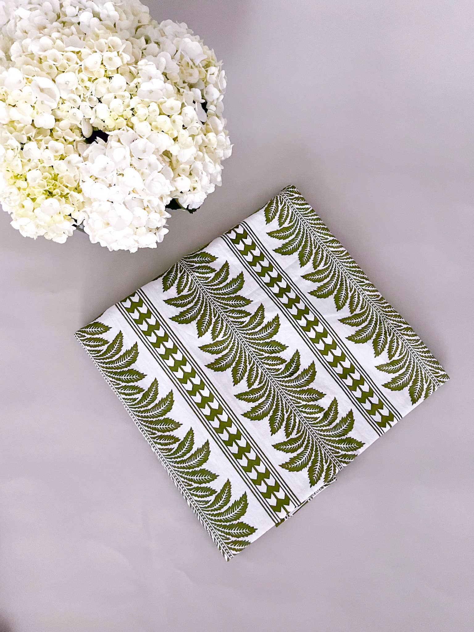Palm Green Print Tablecloth