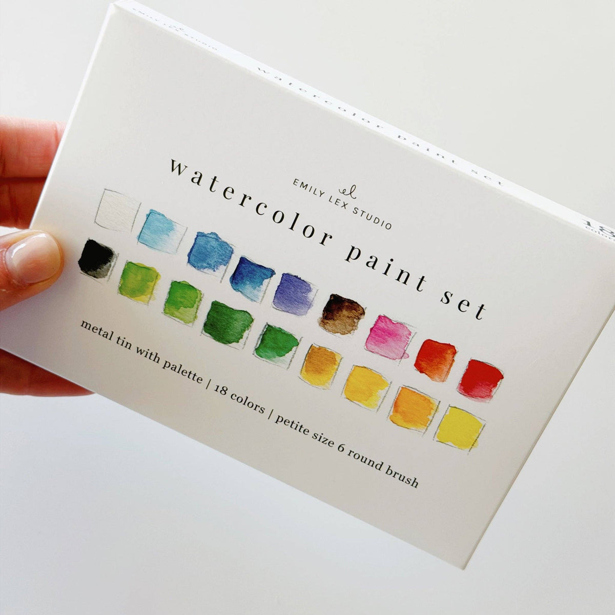 Watercolor Paint Set With Brush - 18 Colors