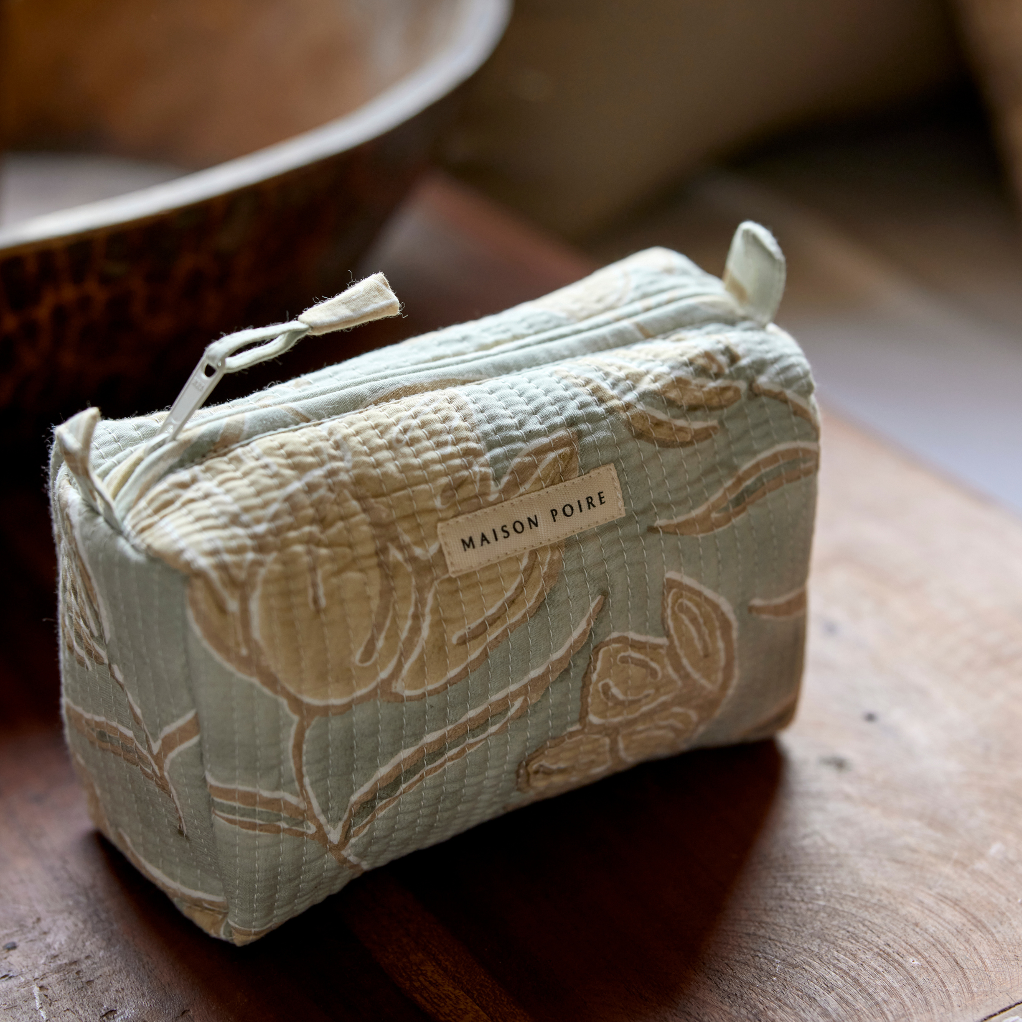 Astrid Toiletry Bag, Sea Foam