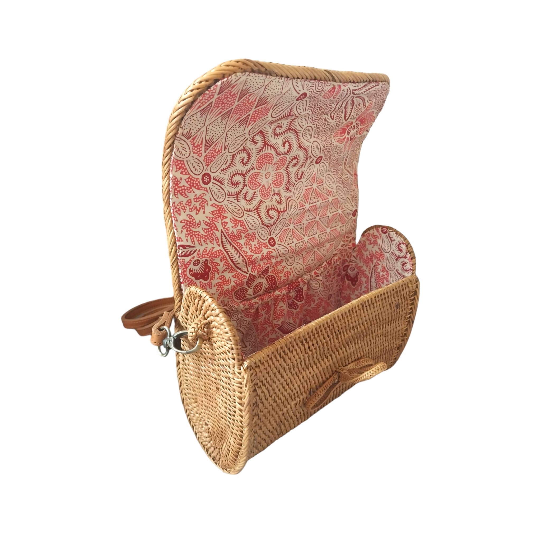 Top Handle Rattan Crossbody
