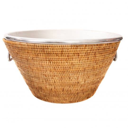 Rattan Aluminum Ice Tub – Beverage Cooler