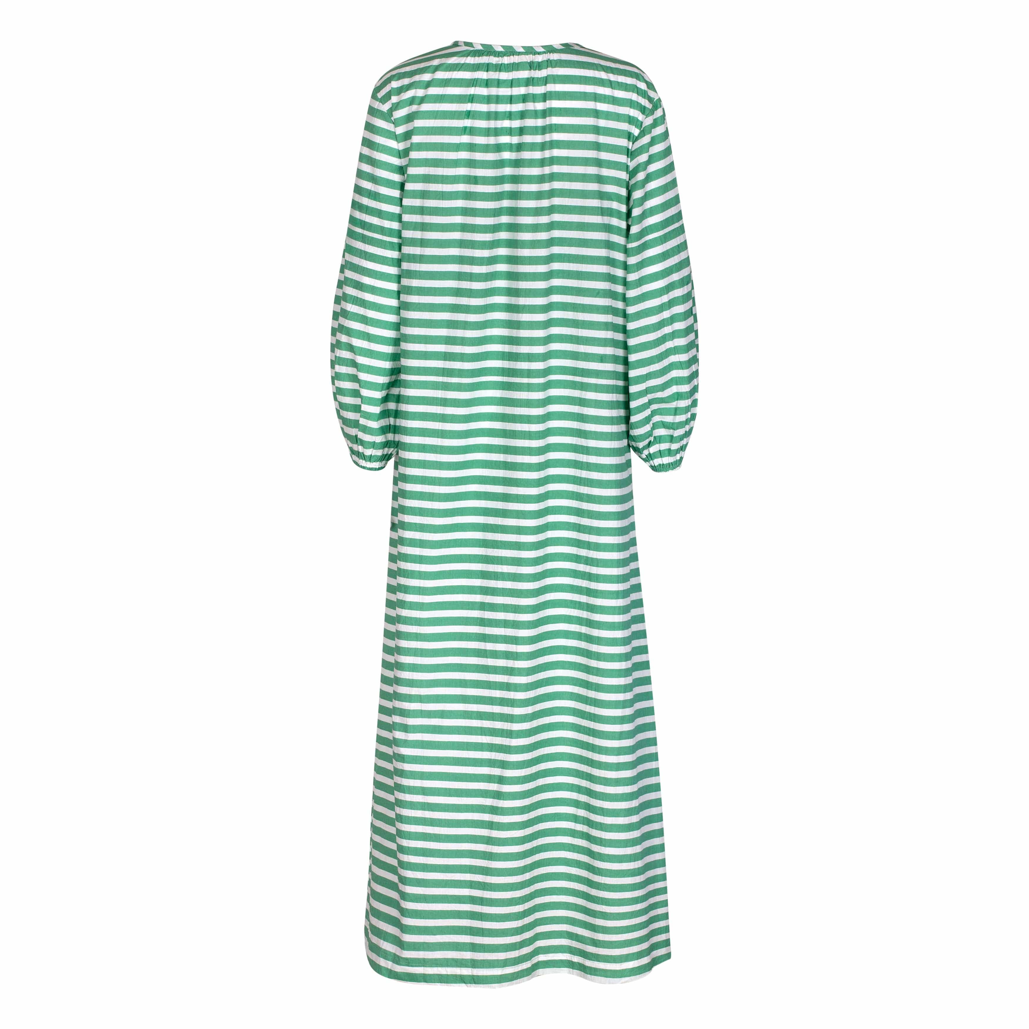Green and White Stripe Sienna Dress