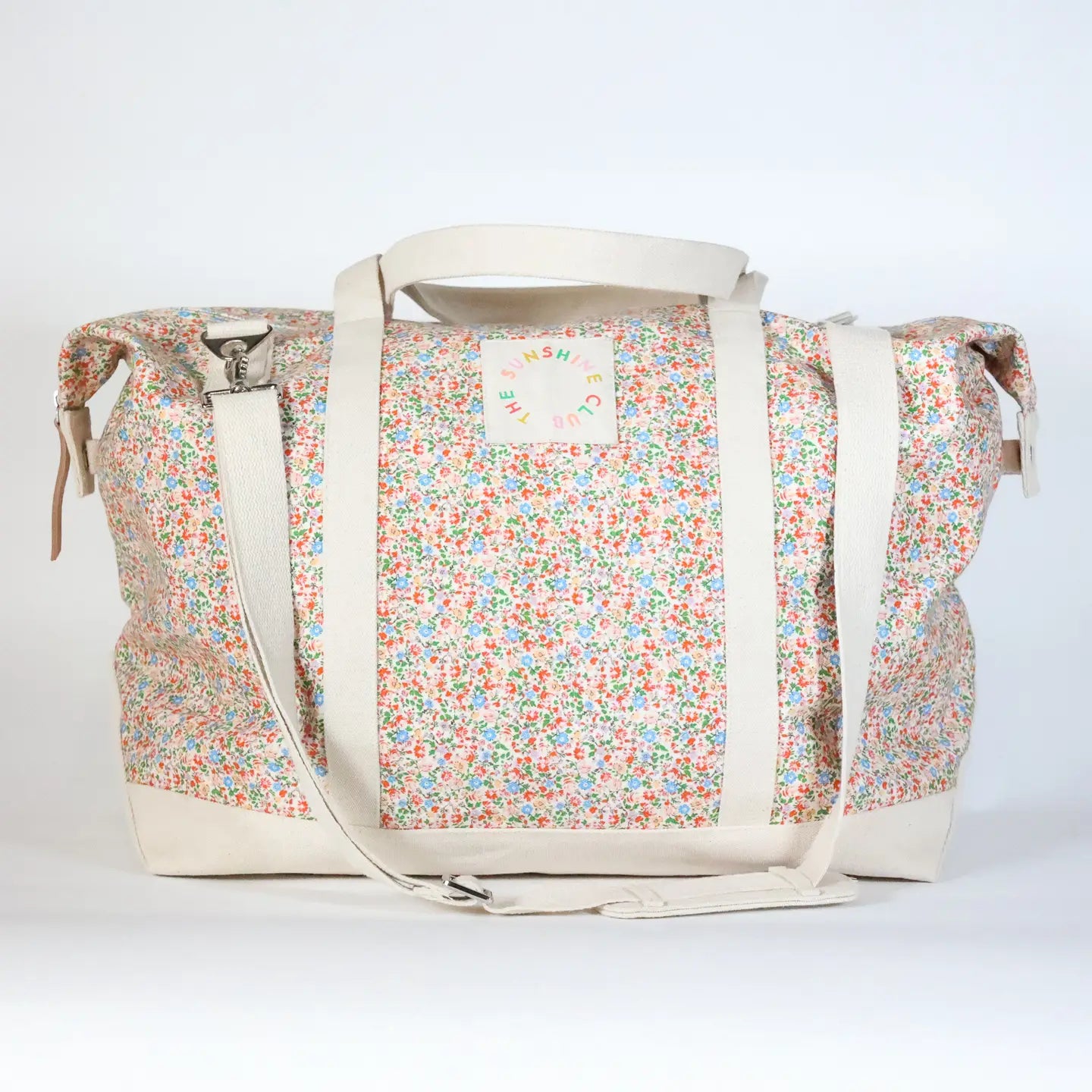 Floral Canvas Weekender