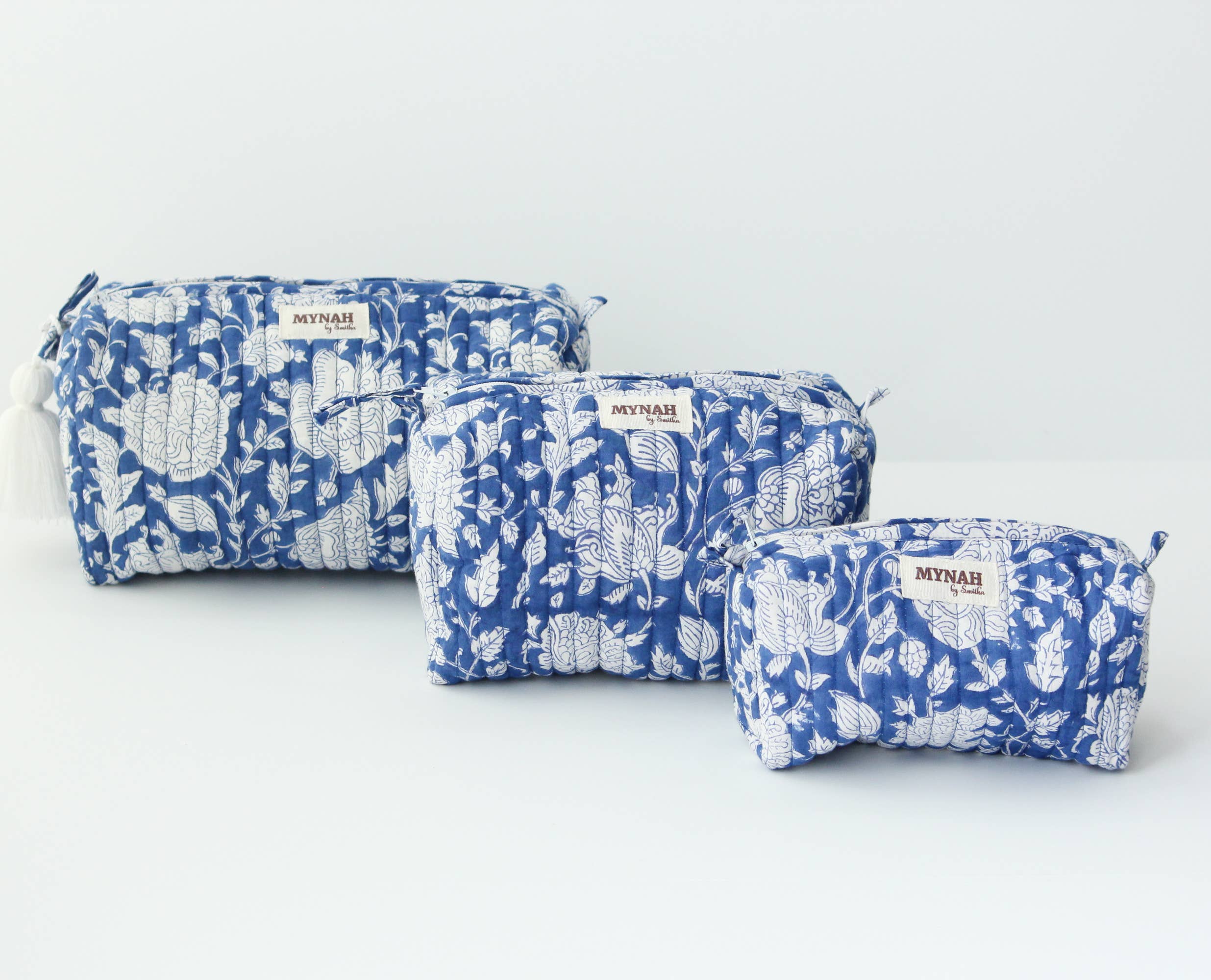 Porcelain floral print travel/make up/organizer/bag