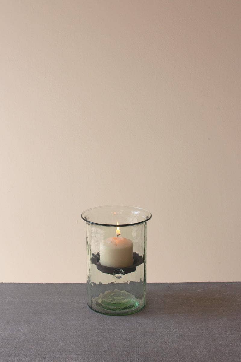 Glass Candle Holder