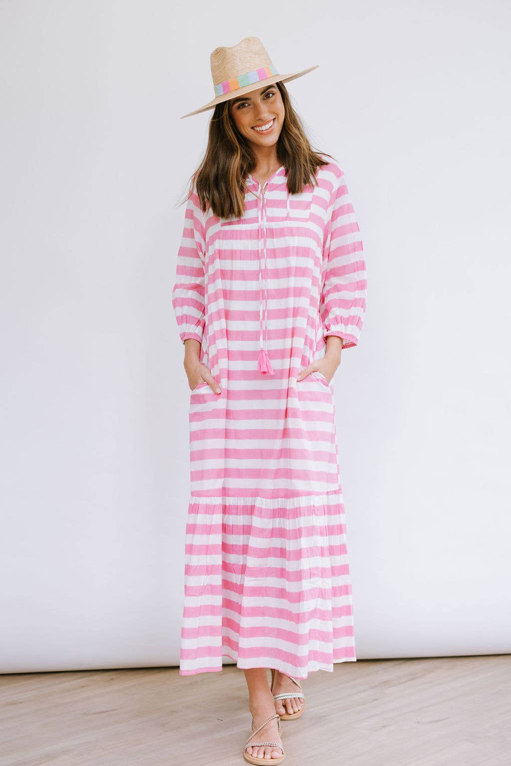 Duval Stripe Copa Dress