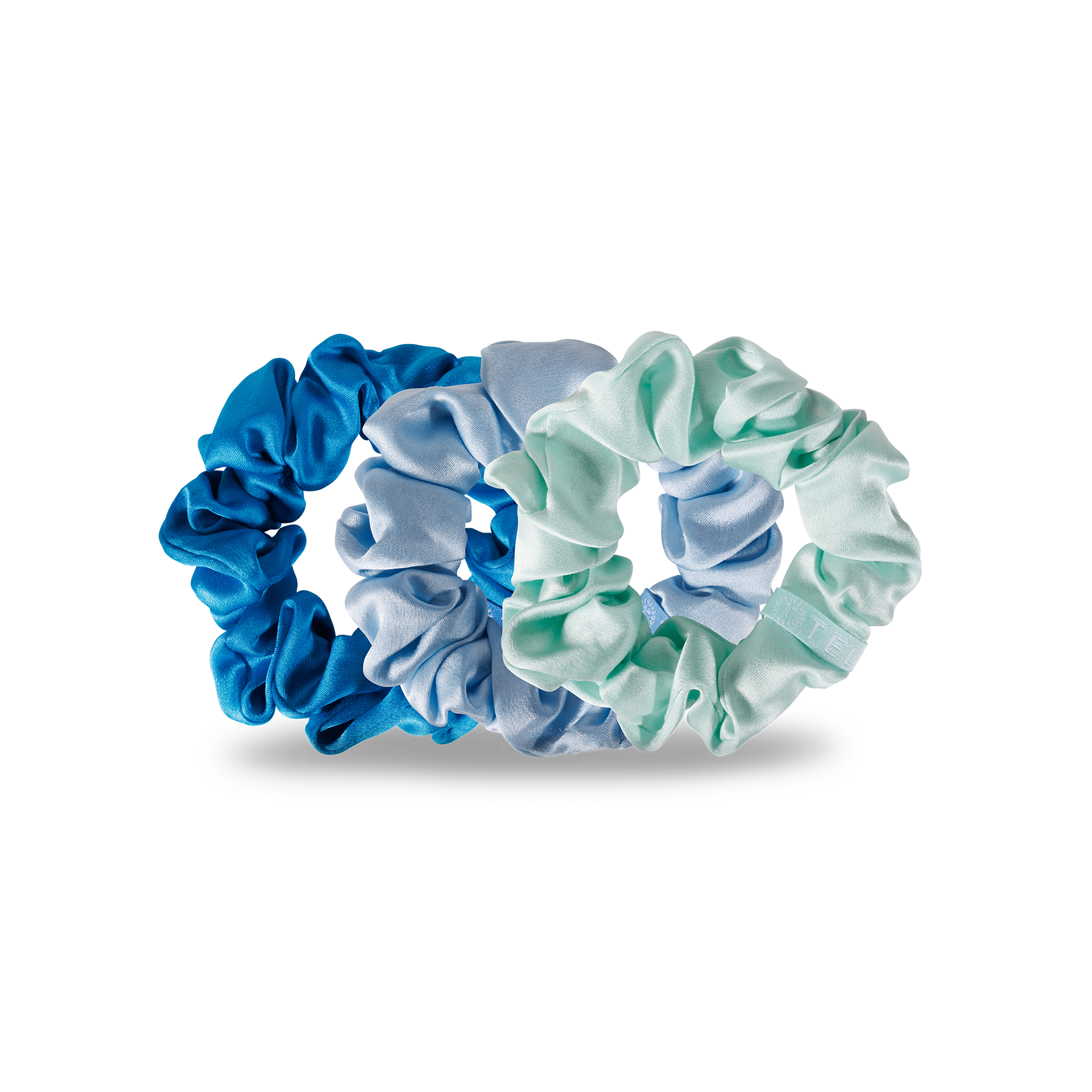 Blue My Mind - Silk Scrunchie Large