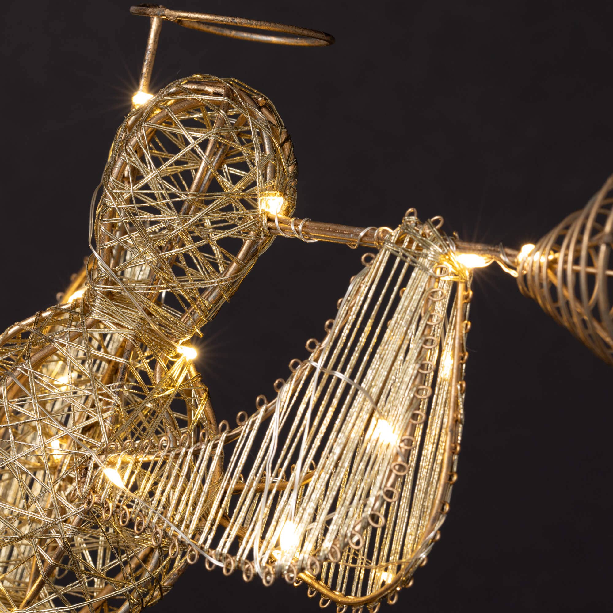 LARGE LIGHTED GOLD ANGEL