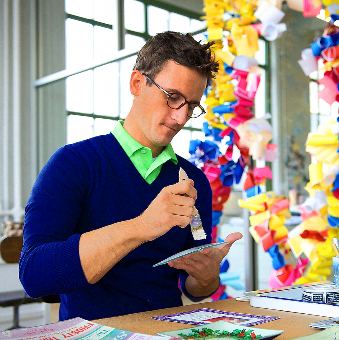 Friendships Fill Your Life Decoupage Glass Tray