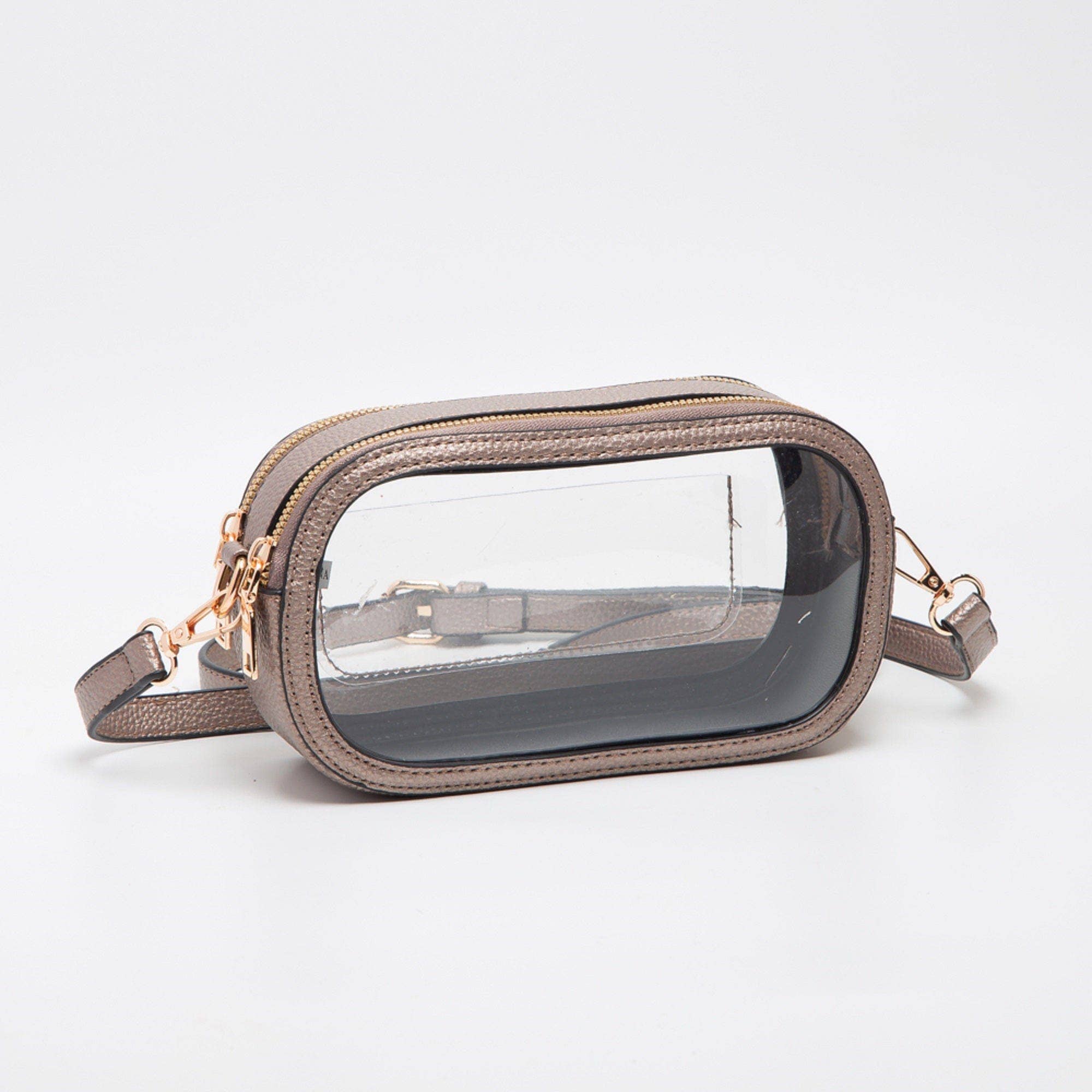 Double Zipper Oval Clear Gameday/Stadium Bag