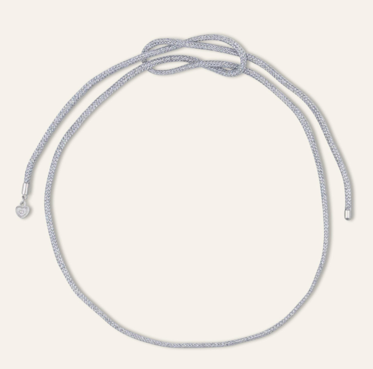 Silver Lurex Necklace Cord