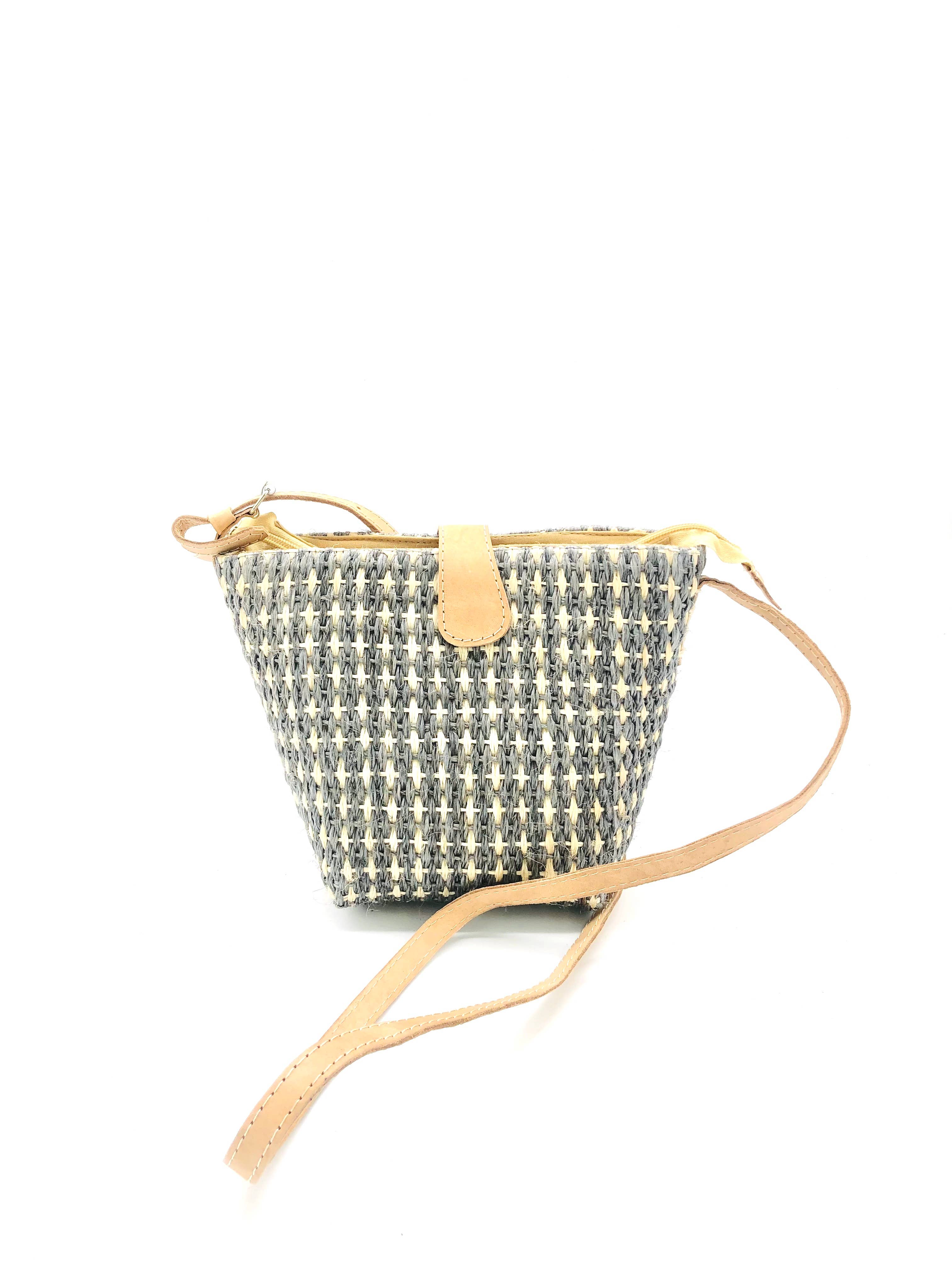 Dana Check Sisal Crossbody Bag