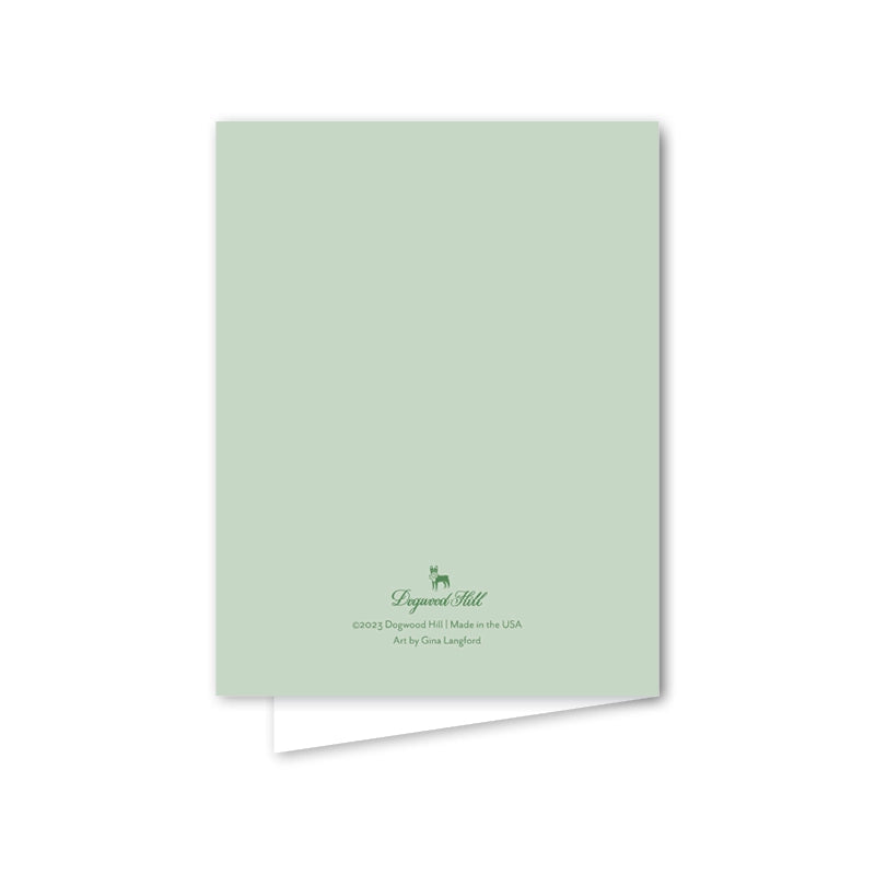 Heron Green Topiary Thinking of You Card Set