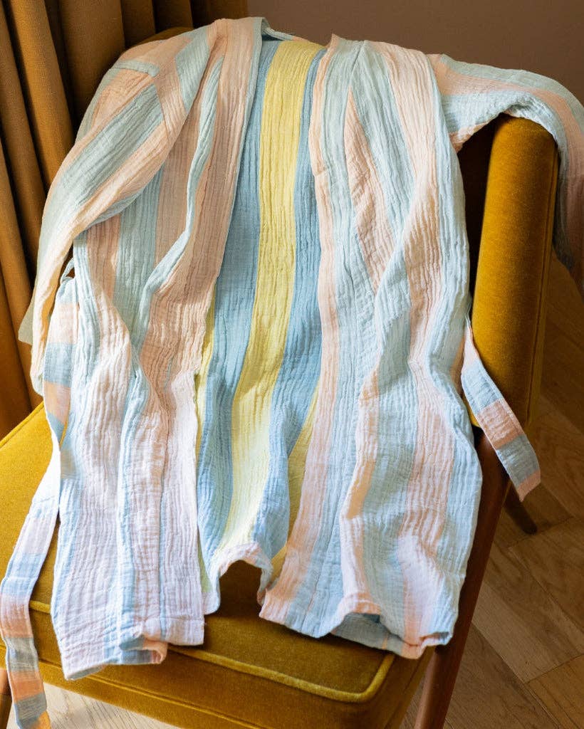 Muslin Striped Robe