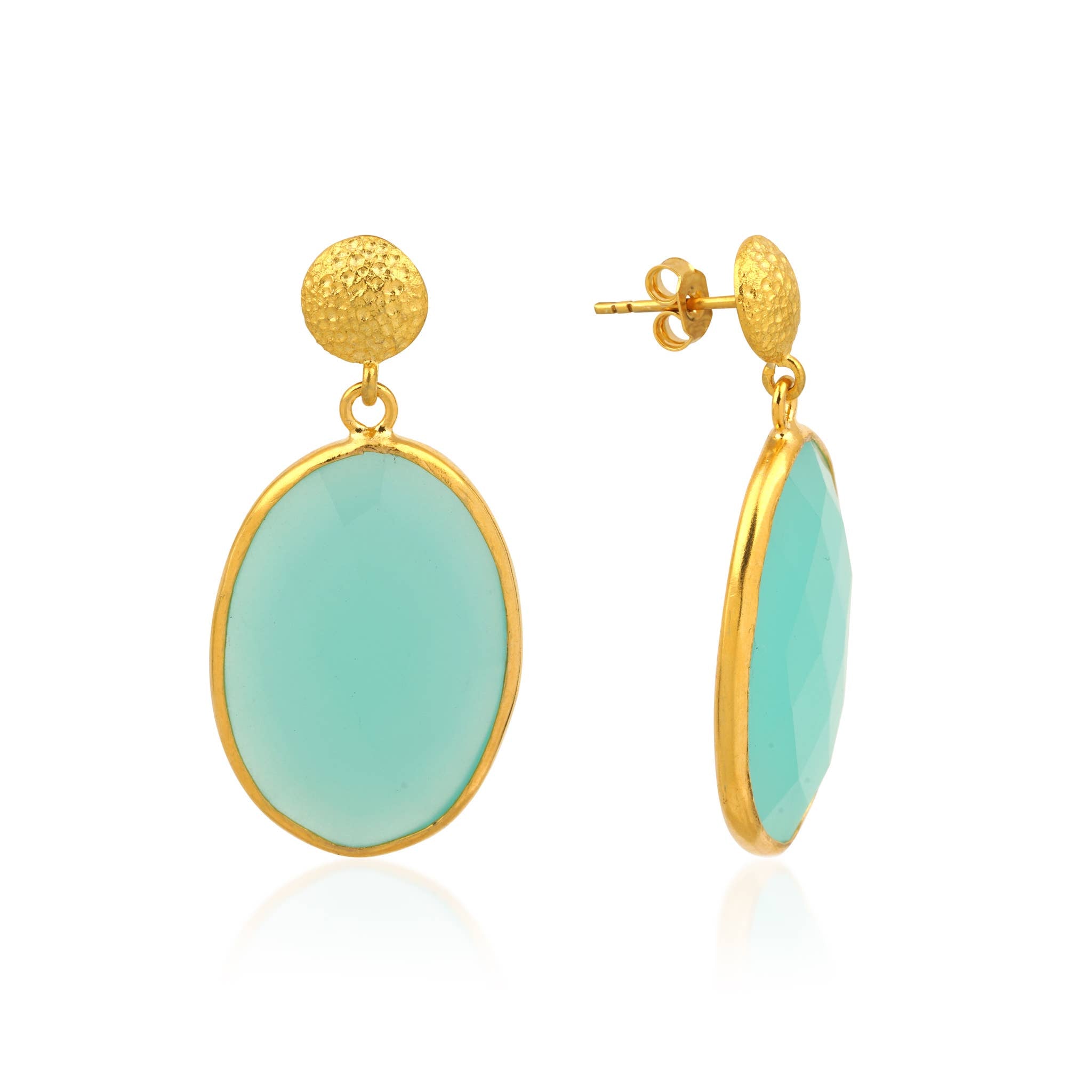 LOLA OVAL DROP EARRINGS
