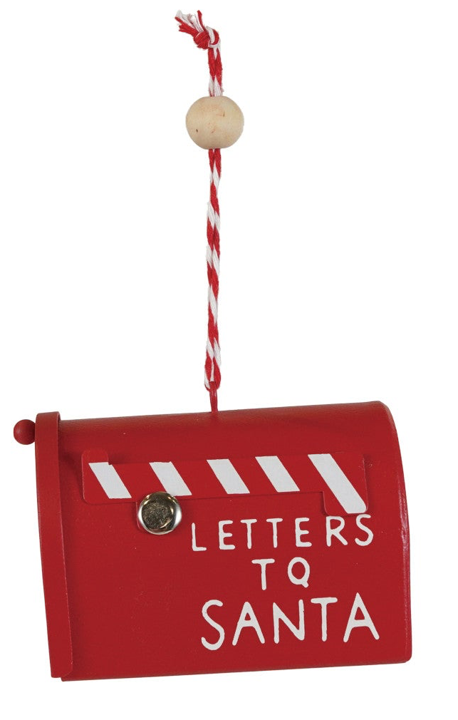 Metal "Letters For/To Santa" Ornament