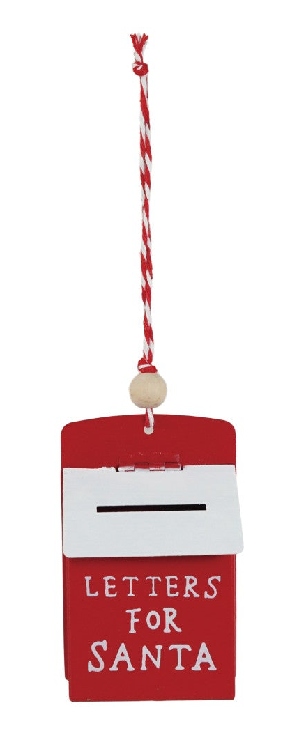 Metal "Letters For/To Santa" Ornament