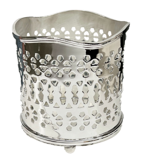 ELEGANT PIERCED PEN/BRUSH HOLDER