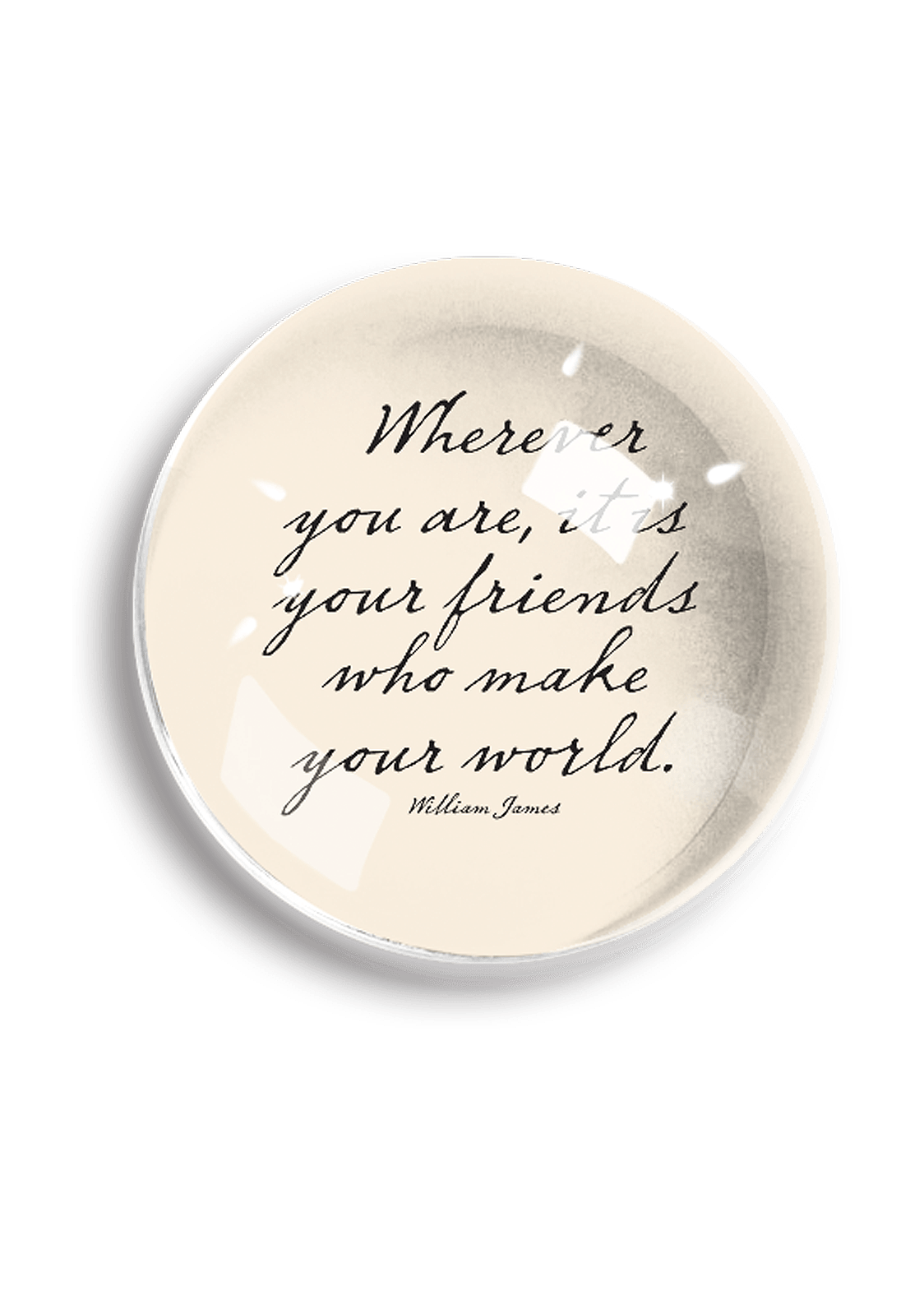 Wherever You Are Crystal Dome Paperweight