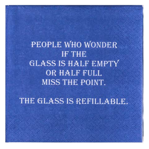 NAPKIN - Half Empty/Refillable